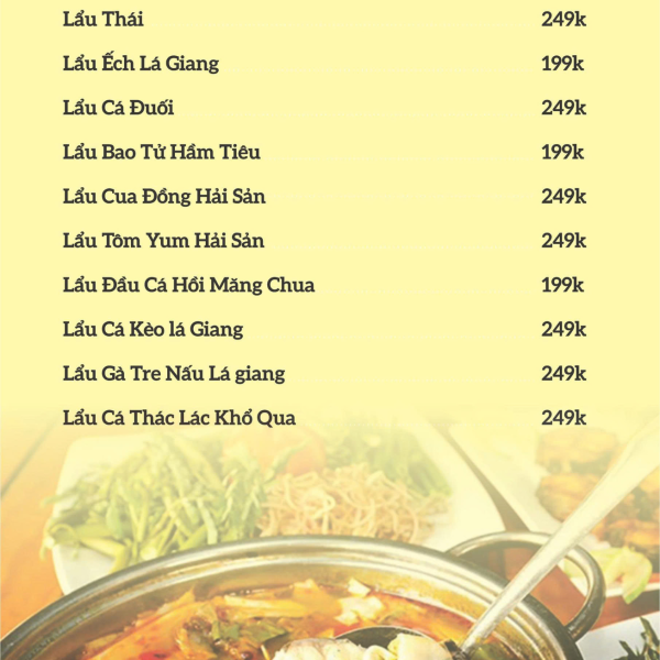 CÁC MÓN LẨU